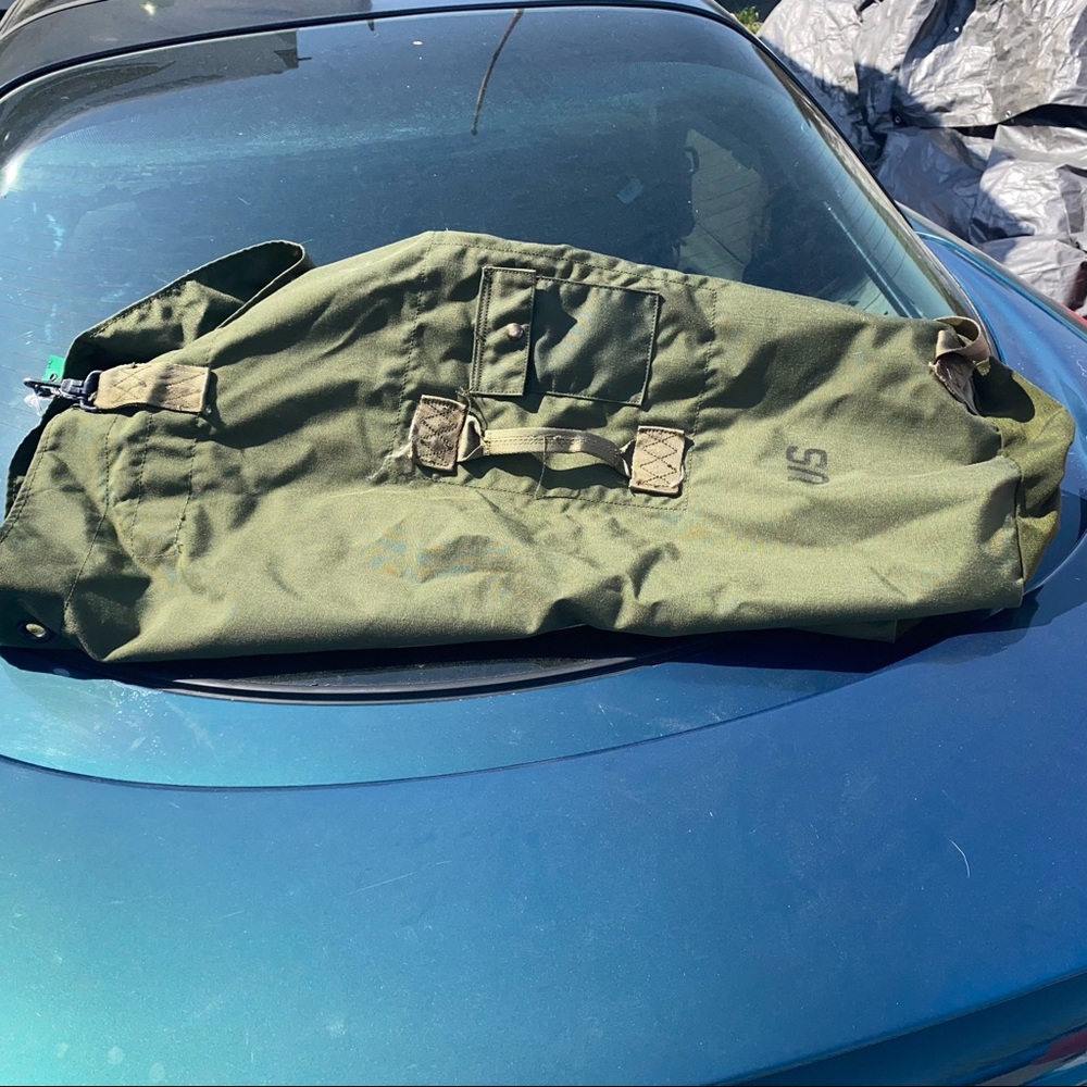 Vintage usa military 50s duffle back pack